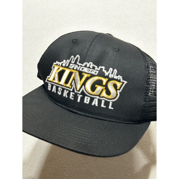 San Diego Kings Basketball ABA RARE Snapback Cap Hat Black - Picture 1 of 5